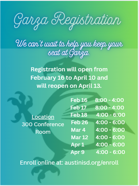 Garza Registration in Person Help Info
