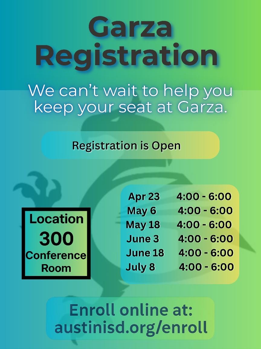 Garza Registration flyer