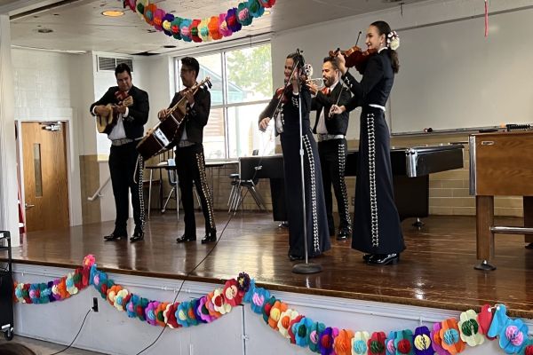 Mariachias on stage